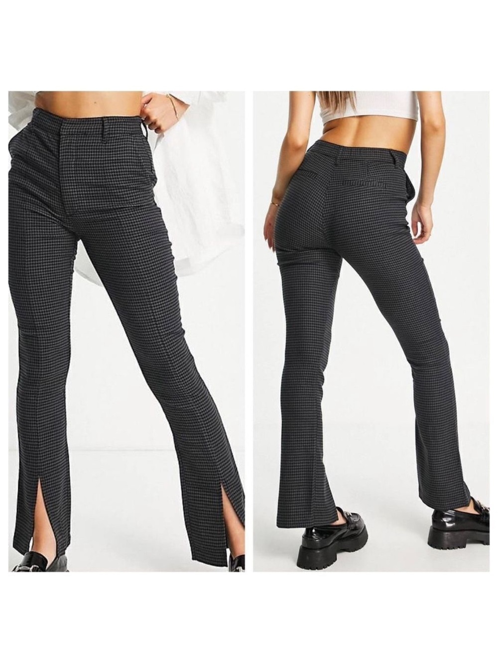 Abercrombie & Fitch Skinny Ultra High Rise Houndstooth Pants